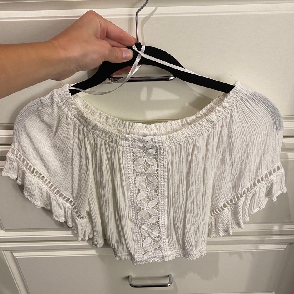White off the shoulder blouse